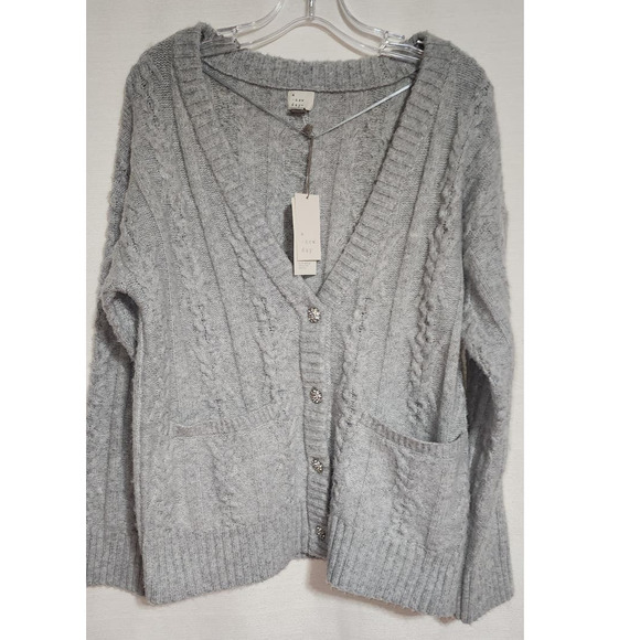 a new day-gray women's sweater size small - Picture 4 of 8